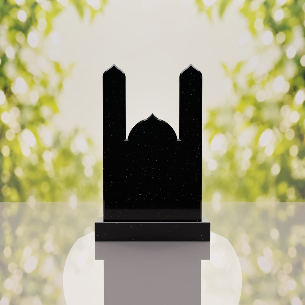 Islamic Minaret Companion Granite Headstone