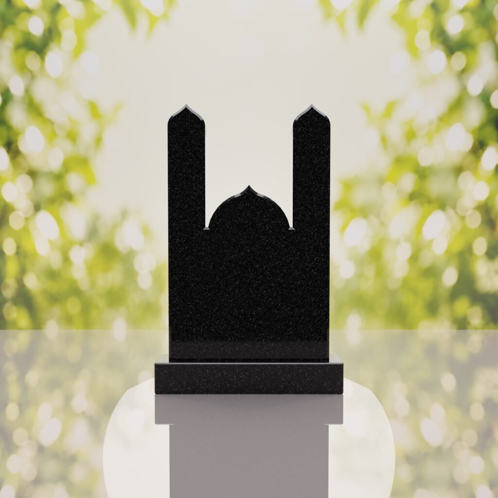 Islamic Minaret Companion Granite Headstone