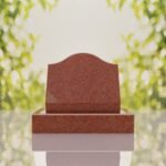 Serpentine Top Slant Granite Headstone