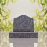 Serpentine Top Slant Granite Headstone