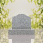 Serpentine Top Slant Granite Headstone