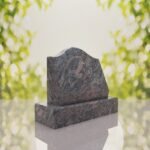 Serpentine Top Slant Granite Headstone