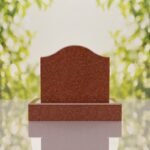 Serpentine Top Slant Granite Headstone
