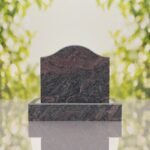 Serpentine Top Slant Granite Headstone