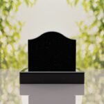 Serpentine Top Slant Granite Headstone