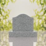Serpentine Top Slant Granite Headstone