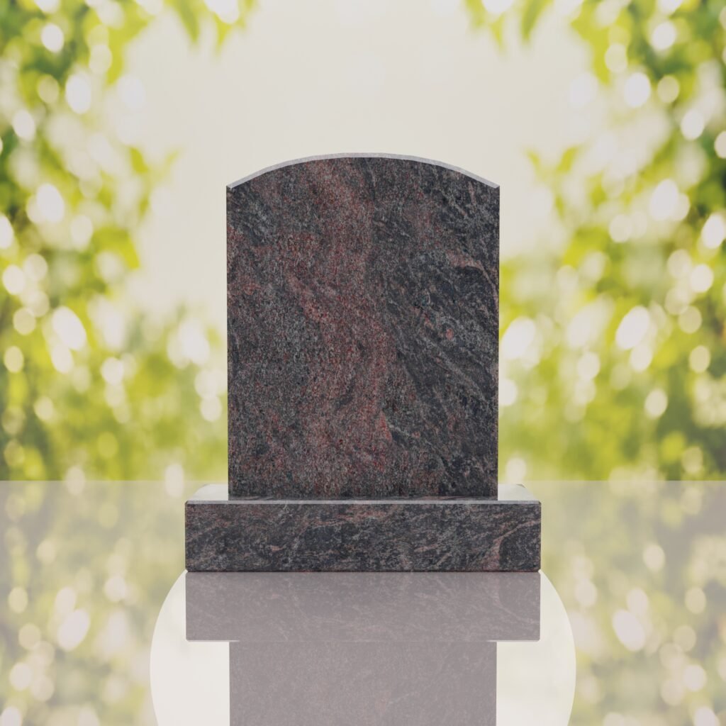 Round Top Upright Headstone