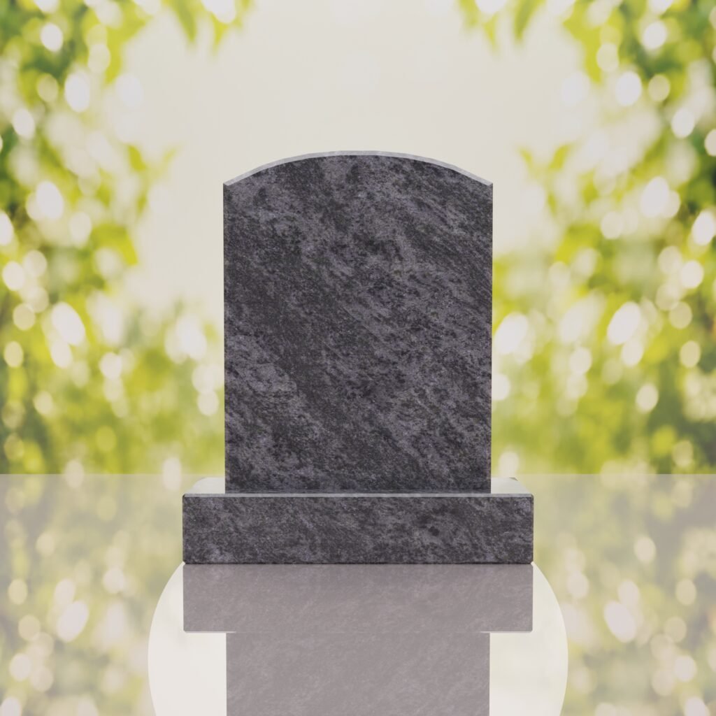 Round Top Upright Headstone