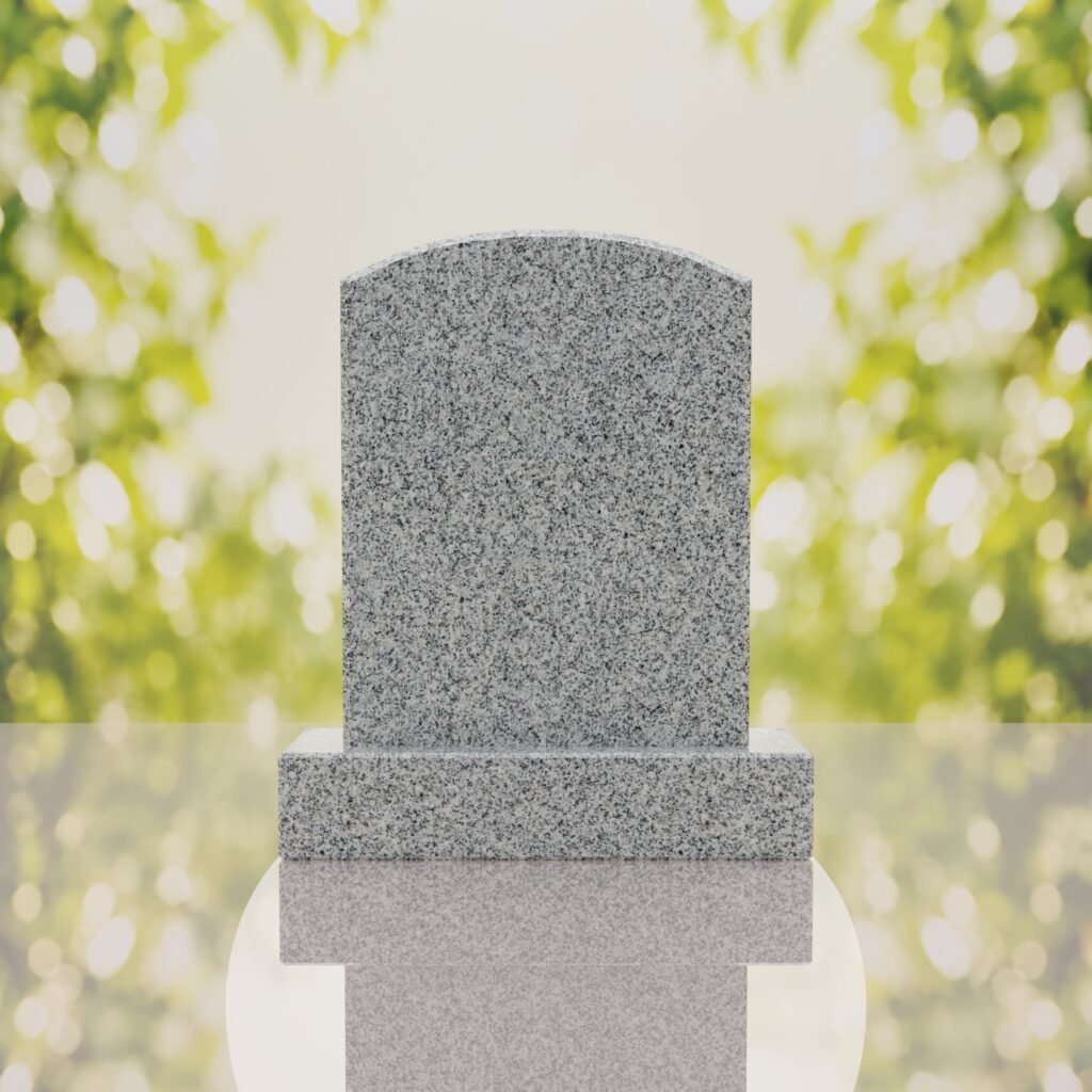 Round Top Upright Headstone