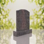 Round Top Upright Headstone