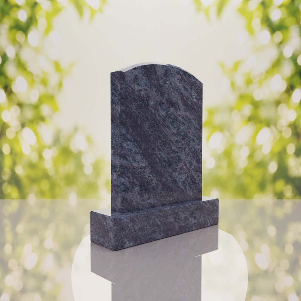 Round Top Upright Headstone