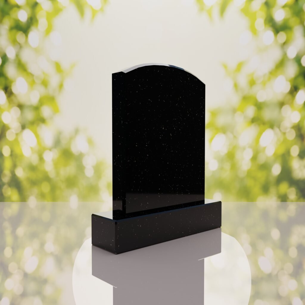 Round Top Upright Headstone