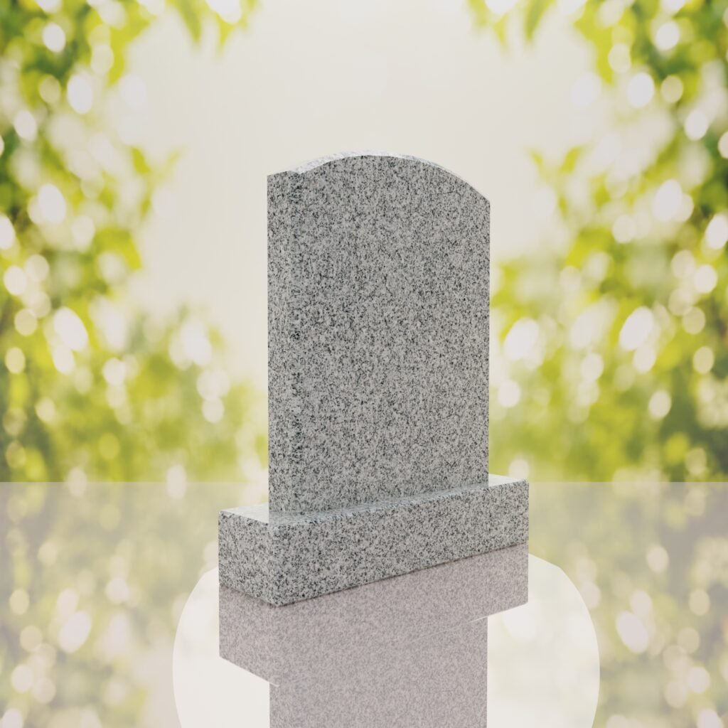 Round Top Upright Headstone