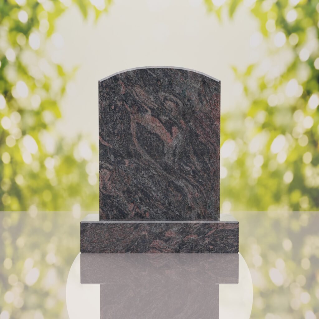 Round Top Upright Headstone