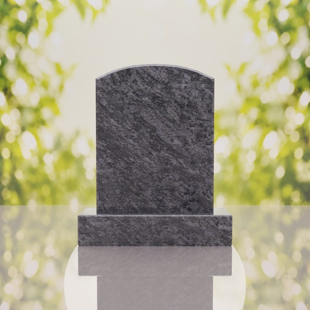 Round Top Upright Headstone