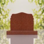 Companion Scroll Shape Granite Headstone