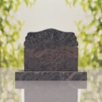Companion Scroll Shape Granite Headstone