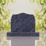 Companion Scroll Shape Granite Headstone
