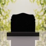Companion Scroll Shape Granite Headstone