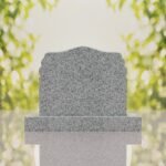 Companion Scroll Shape Granite Headstone