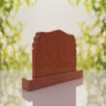 Companion Scroll Shape Granite Headstone