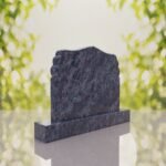 Companion Scroll Shape Granite Headstone