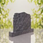 Companion Scroll Shape Granite Headstone