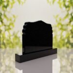 Companion Scroll Shape Granite Headstone