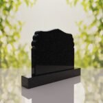 Companion Scroll Shape Granite Headstone