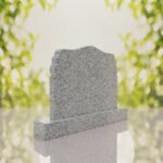Companion Scroll Shape Granite Headstone