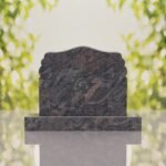 Companion Scroll Shape Granite Headstone