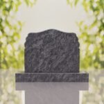 Companion Scroll Shape Granite Headstone