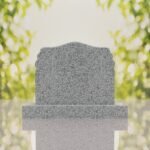 Companion Scroll Shape Granite Headstone