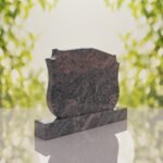 Companion Shield Shape Granite Headstone