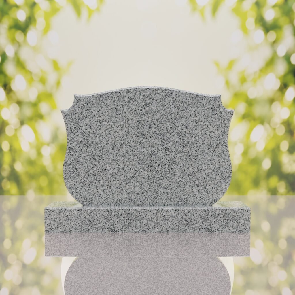 Companion Shield Shape Granite Headstone