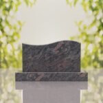Companion Wave Top Granite Headstone