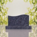 Companion Wave Top Granite Headstone