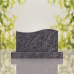 Companion Wave Top Granite Headstone
