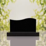 Companion Wave Top Granite Headstone