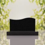 Companion Wave Top Granite Headstone