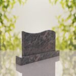 Companion Wave Top Granite Headstone