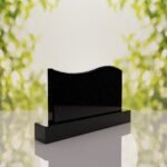 Companion Wave Top Granite Headstone
