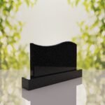 Companion Wave Top Granite Headstone