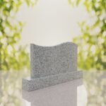 Companion Wave Top Granite Headstone