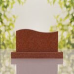 Companion Wave Top Granite Headstone