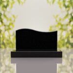 Companion Wave Top Granite Headstone