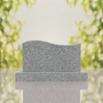 Companion Wave Top Granite Headstone