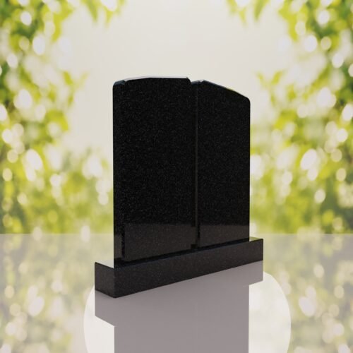 Companion Rounded Top Granite Headstone