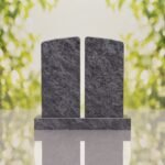 Companion Rounded Top Granite Headstone