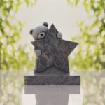 Teddy Bear & Star Shape Children’s Granite Headstone